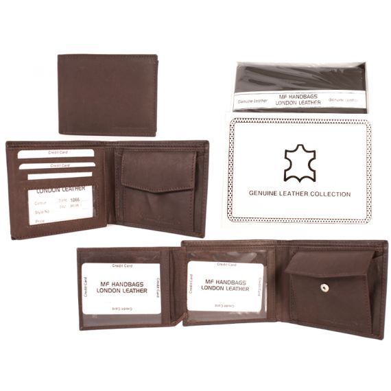 Men brown leather wallet