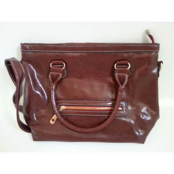 Ladies and women burgundy medium handbag
