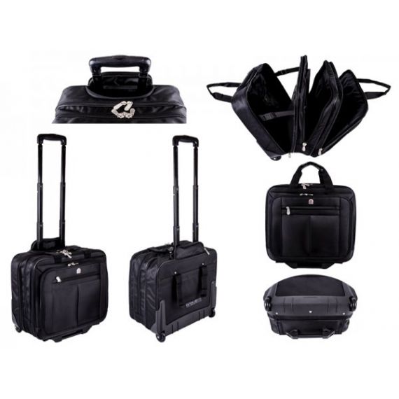 BLACK LOMBARD LAPTOP TROLLEY 2 WHEELS 17"