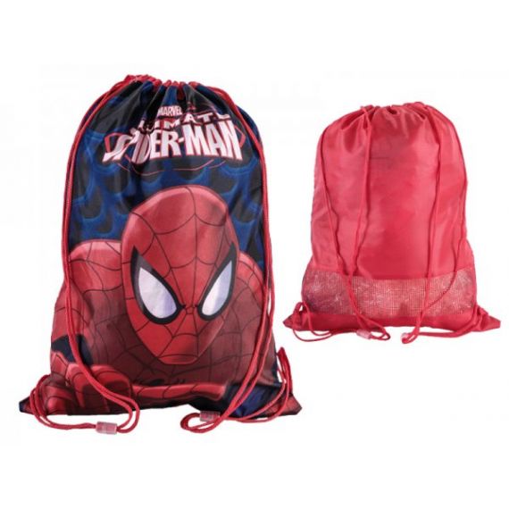 Ultimate Spiderman drawstring gymsack.
