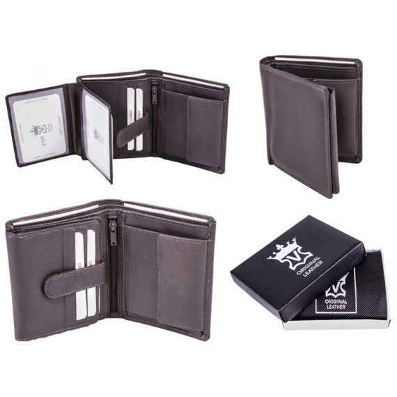 Men brown leather wallet