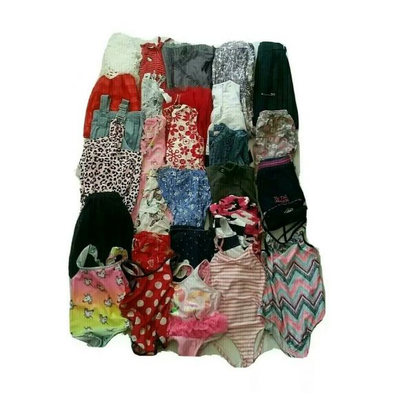 Girls dresses, used clothes, Grade A, Mini Bale