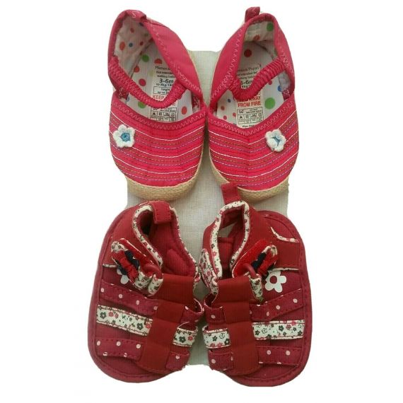 Baby girl shoe bundle 3-6 months