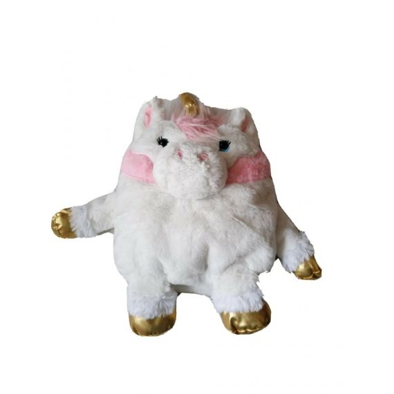 Girls white- Pink soft toy 16x12"