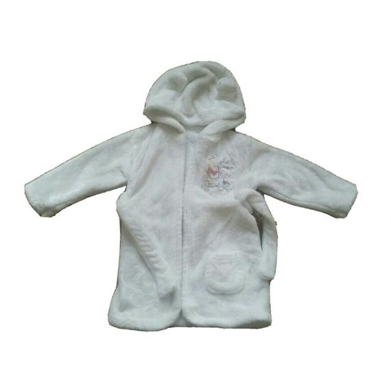 Baby girl white bathrobe 6-9 months