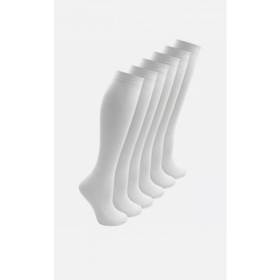 3 x white knee sock UK 12.5-3