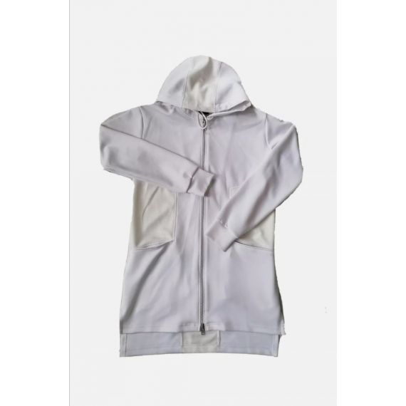 White Sweatshirt jacket medium