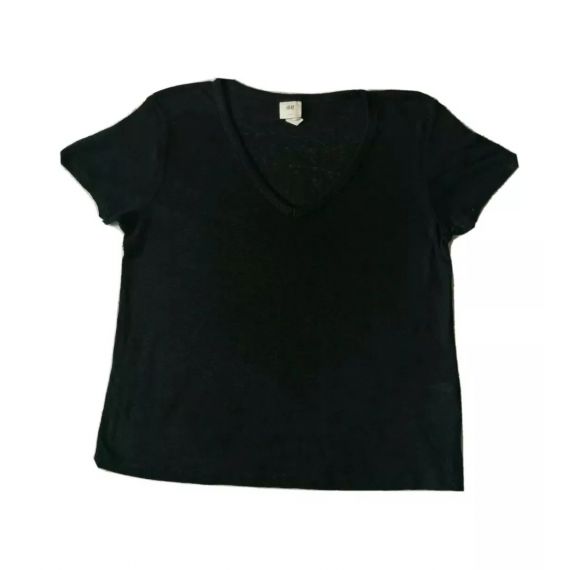 Ladies H&M black t-shirt small