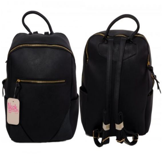 Black fashion backpack