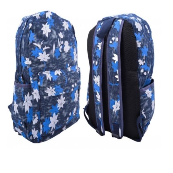 Patterned canvas backpack