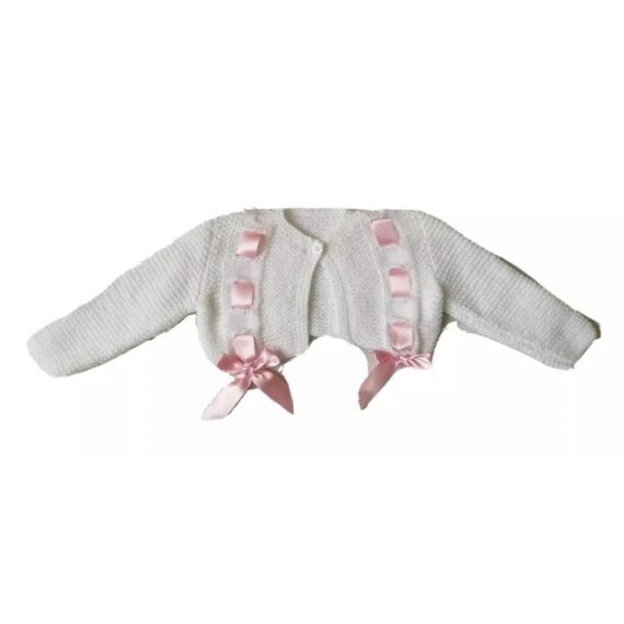 Knitted white cardigan 3-6m