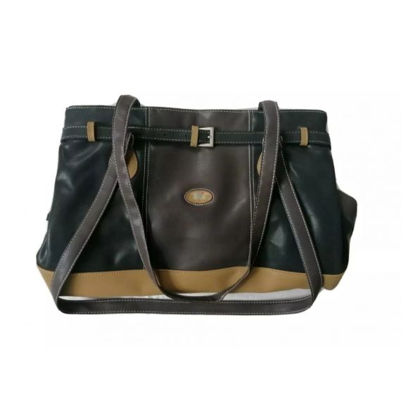 Brown mix handbag 38x26cm