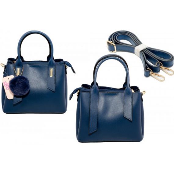 Blue fashion handbag