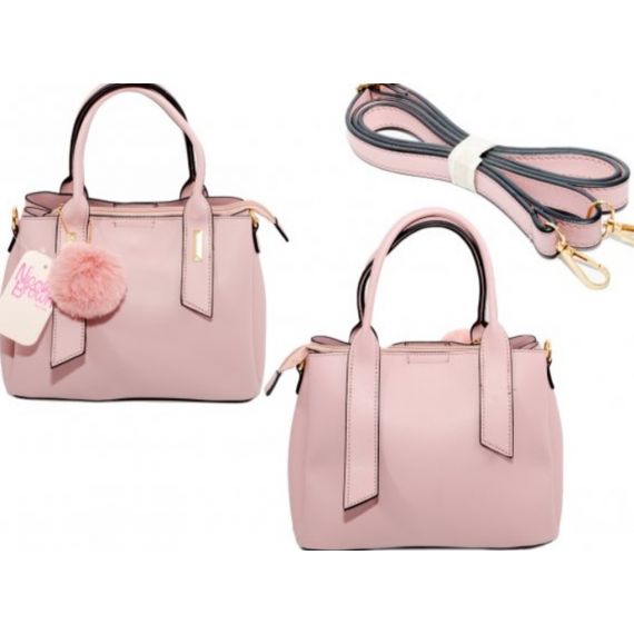Pink fashion handbag 