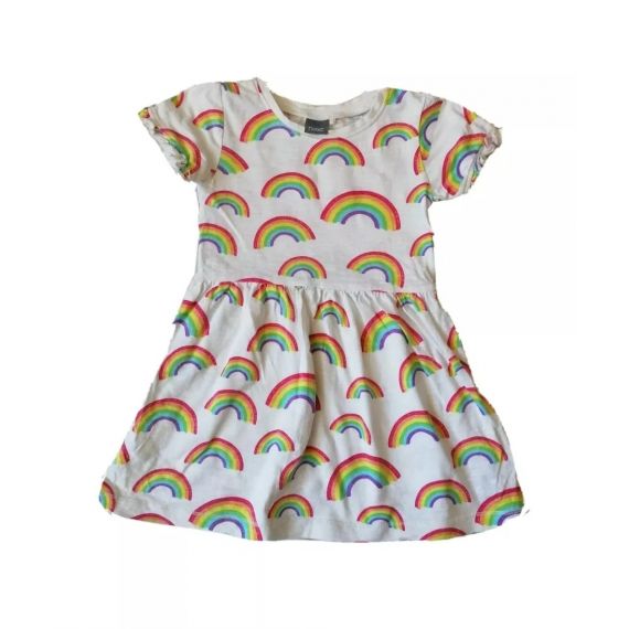 Rainbow Jersey dress 12-18m