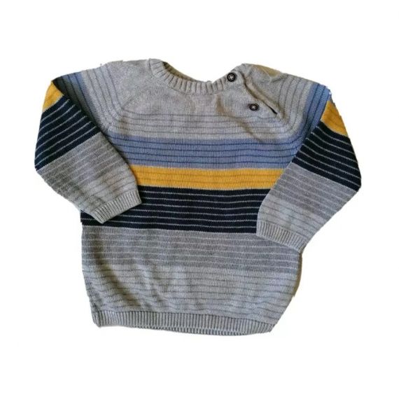 H&M grey mix jumper 3-6m 