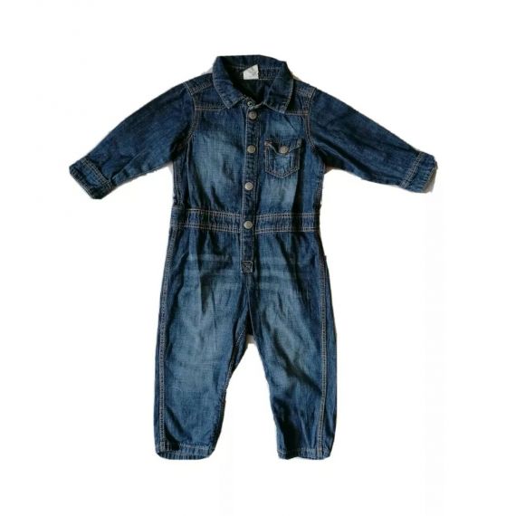 H&M Denim Romper 3-6m
