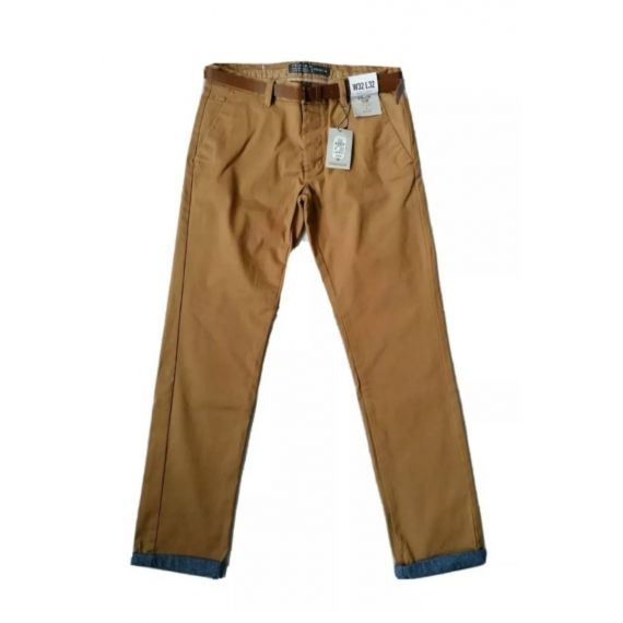 Beige chinos with belt W30 L32