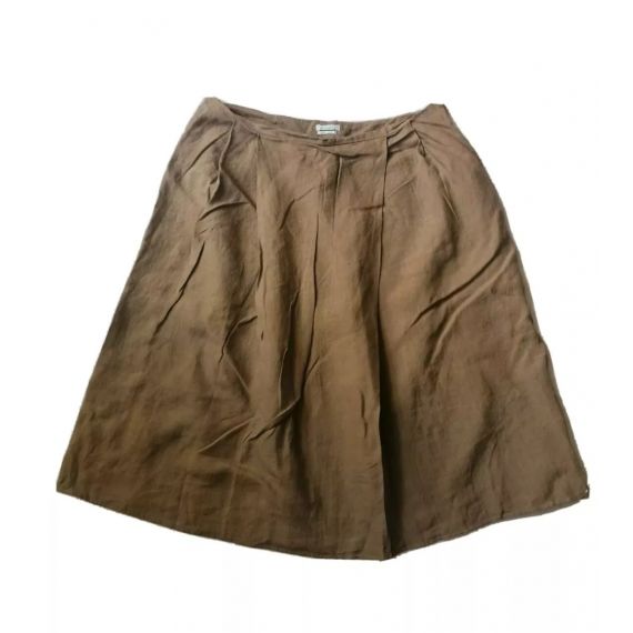 Linen beige skirt UK 14