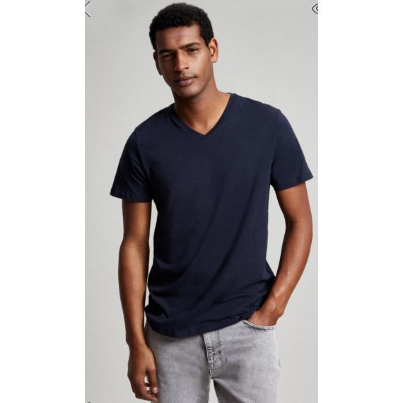 Navy v-neck t-shirt
