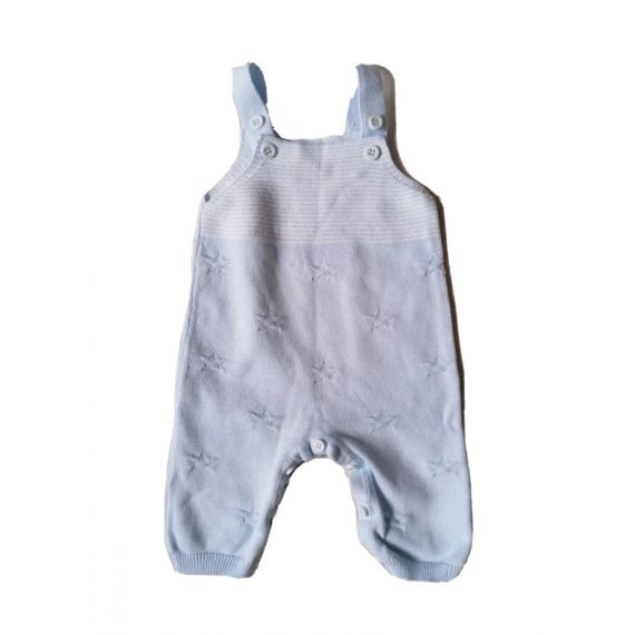 Blue knit romper 0-3m 