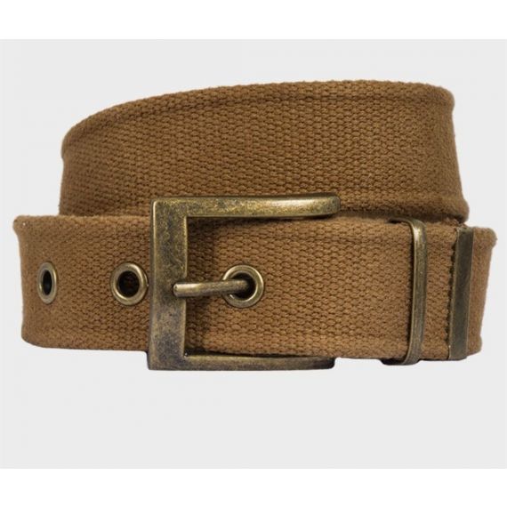 Beige canvas belt