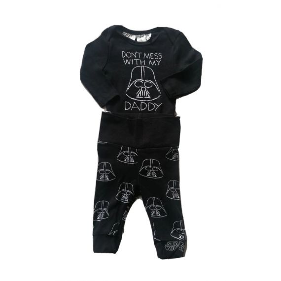 Baby black Pyjamas 1-2m