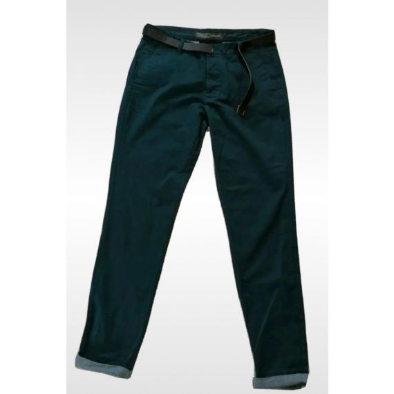 Slim fit green chinos W32 L32