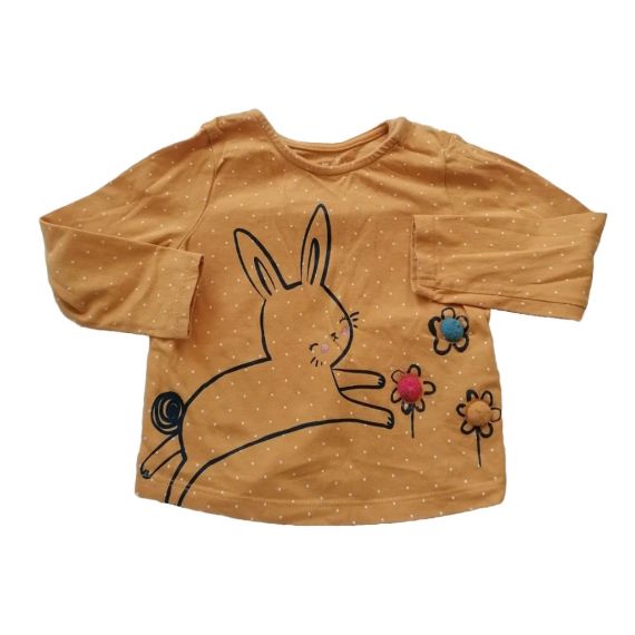 F&F mustard top 9-12m