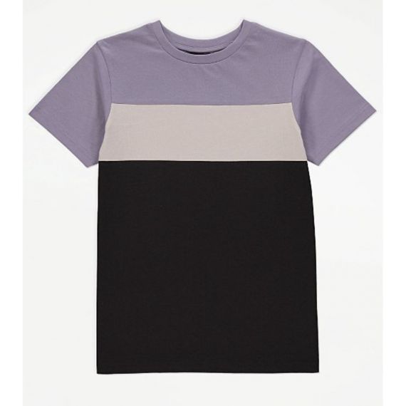 Lilac Colour block tshirt