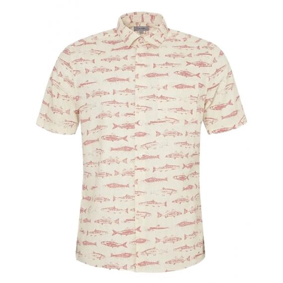 Fish print shirt small