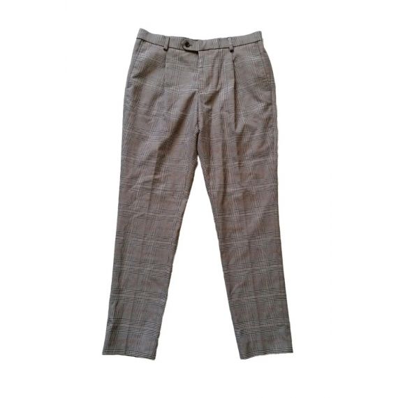 Brown check trouser W32 L30