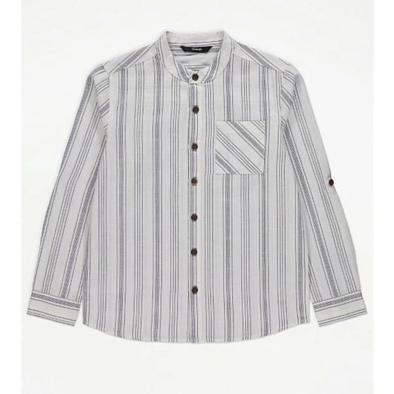 Striped grandad shirt