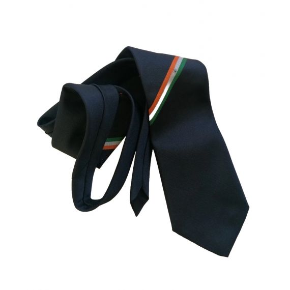 Men navy blue mix tie