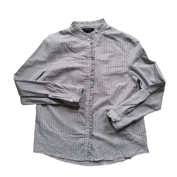Grey stripe shirt UK 14