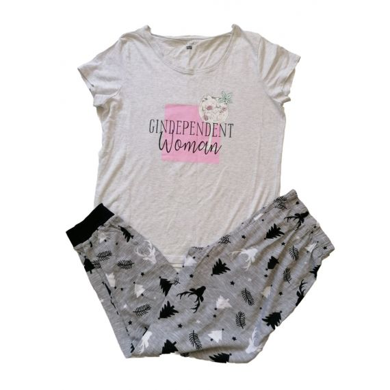 Grey 2 piece pyjamas UK 12-14 
