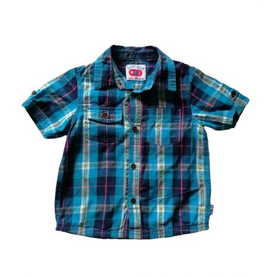 Blue check Shirt 2-3 years 