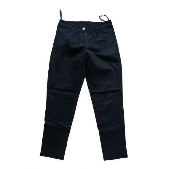 Navy cropped chinos UK 6