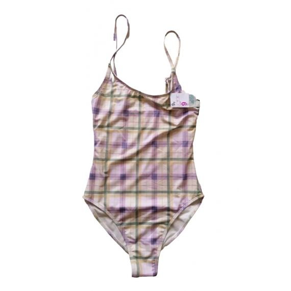 Ladies check swim suit UK 6