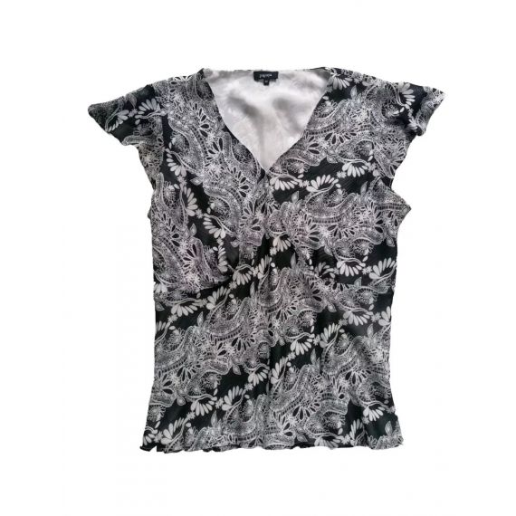 Blouse white/black UK 22