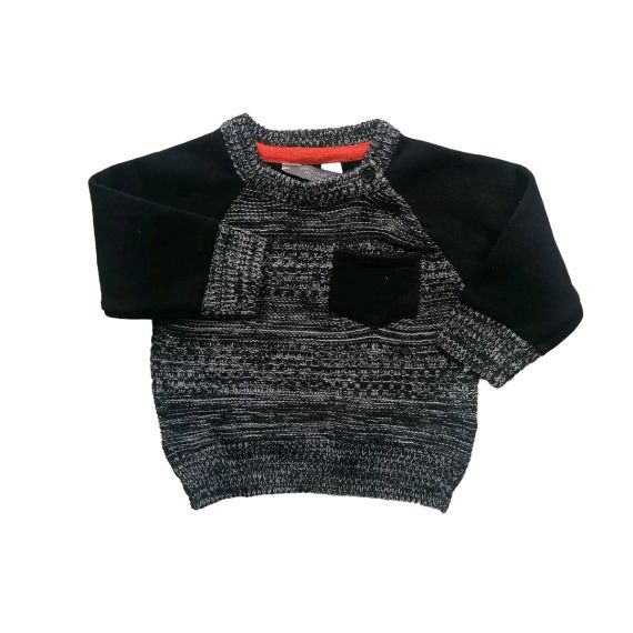 Black grey sweatshirt 6-9m