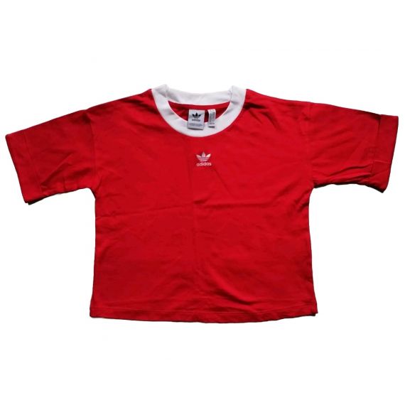 Red Adidas tshirt UK 10