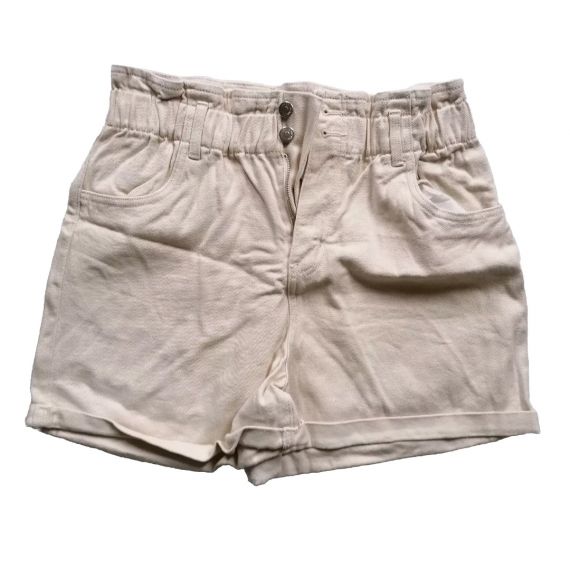 Beige denim shorts UK 12
