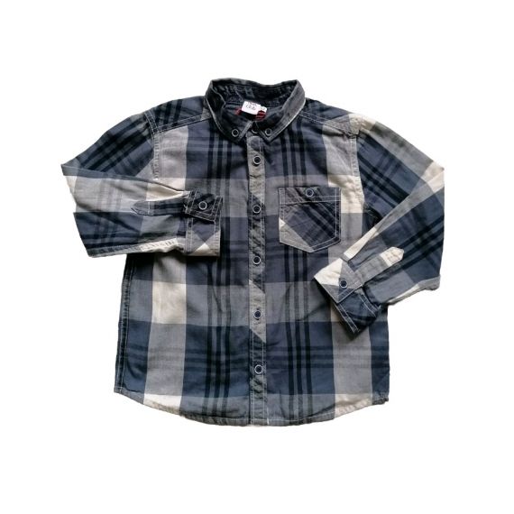 Navy grey shirt 4-5y