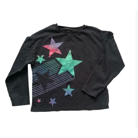 Grey star tshirt 6 years 