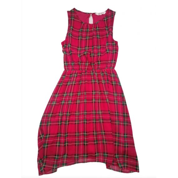 Red check dress 10 years 