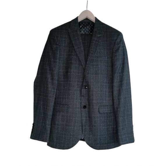 Grey check suit 38R/32S