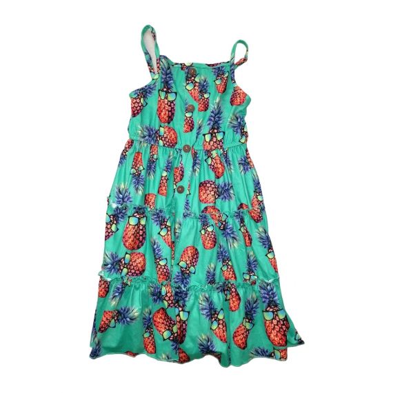 Green pineapple dress 8y