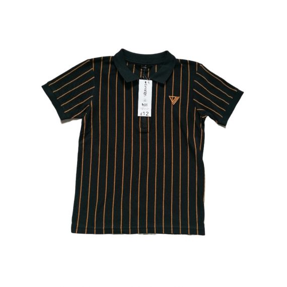 Navy stripe polo 8-9 years 