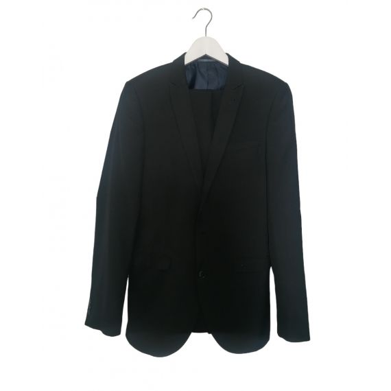 Men black 2 piece suit 38L/32L
